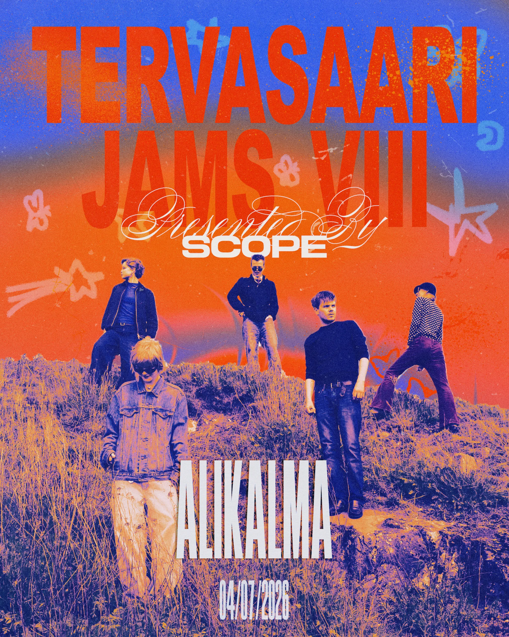 Alikalma picture collage of The Onni rajaniemid for Tervasaari jams VII event by SCOPE